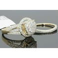 thumbnail image 6 of 10K YELLOW GOLD 1.50 CARAT WOMENS REAL DIAMOND ENGAGEMENT RING WEDDING BAND SET, 6 of 7