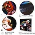 thumbnail image 3 of Designart "Frog Portrait In Multicolor On Glass II" Frogs & Toads Canvas Prints, 3 of 7
