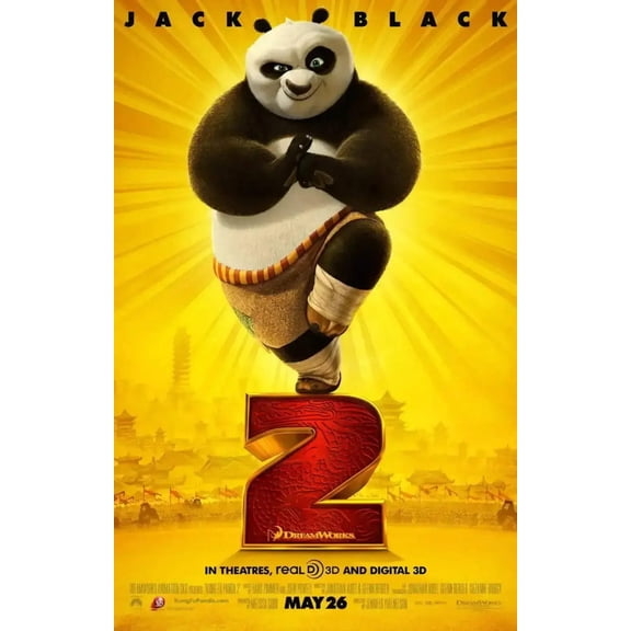 Kung Fu Panda 2 2011 mini 11x17 movie poster Jack Black
