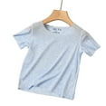 thumbnail image 2 of KYAIGUO Baby Kids Short Sleeve T-Shirts for Boys Girls 1-14T Crew Neck Organic Cotton Shirt Toddler Solid Color Tees Shirts, 2 of 10