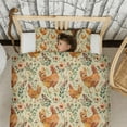 thumbnail image 3 of Chicken and Flower Duvet Cover and Pillowcase Set for Single Bedding, Bedroom Accessories for Kids Teens, 3 of 5
