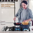 thumbnail image 5 of Costway 36 Inches Gas Cooktop Stainless Steel Built-in Stovetop with 6 Sealed Burners, 5 of 10