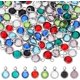 thumbnail image 1 of 112pcs Crystal Birthstone Pendants 8 Colors Round Glass Rhinestone Charms Stainless Steel Crystal Charms with Jump Rings for Jewelry Necklace Bracelets Earrings Making, 1 of 5