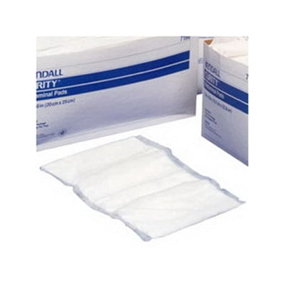 - Kendall Tendersorb Wet-Pruf Abdominal Pad, 8 X 10 Inch, Sterile, 9194A - Pack of 18
