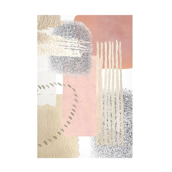 Trademark Fine Art Sally Ann Moss Delicately Pink 1 Canvas Wall Art