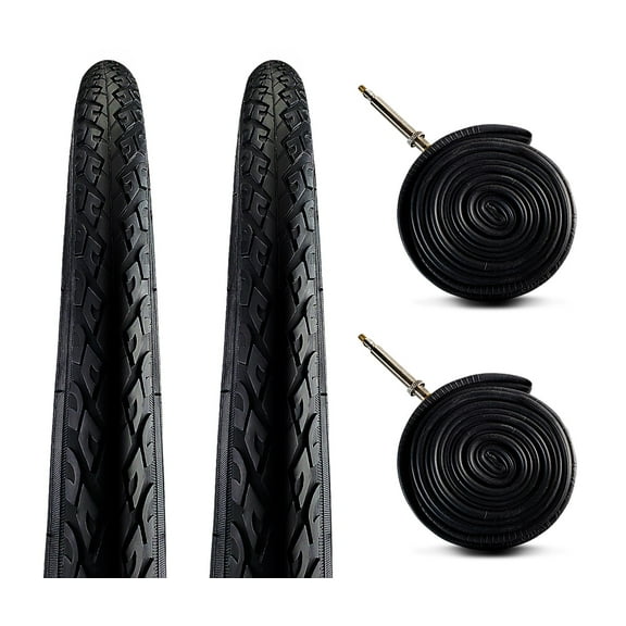 Zol Bundle 2 Pack Velocita Road Tires and Tube 700x38C, Presta/French