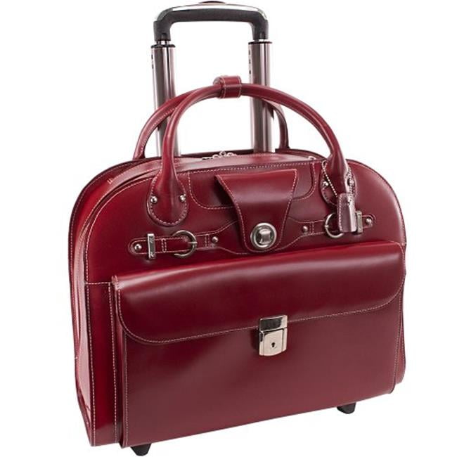 McKleinUSA 96316 EDGEBROOK Red Wheeled Ladies Laptop Case Walmart