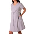 thumbnail image 2 of Vestido para Embarazo Casual Ajustable en algodón Almacenes Mario Color Gris Talla Unitalla, 2 of 4