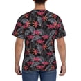 thumbnail image 3 of Bixox Men's Colorful Hawaii Palms Printed Short Sleeve Skinny Athletic T-Shirt, 3 of 6