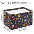 thumbnail image 4 of Yayeee Canvas Storage Basket with Handles for Shelves Fabric Bins Closet Organizer, Small Space Pattern, 4 of 8