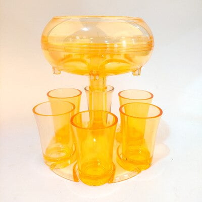 

6 Shot Glass Dispenser Holder Wine Whiskey Beer Dispenser Rack Bar Accessories Drinking Party Game Glass Dispenser Drinking Tools