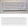 thumbnail image 2 of 61 Key Blanked White Keycaps Set Original Height Not Lettering Fits Most Mechanical Keyboards Minimalistic Blanked Keycaps, 2 of 9