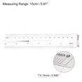 thumbnail image 2 of Unique Bargains Flexible Ruler 6 Inch 0.1mm Scale PET Plastic Covered Film Straight Ruler, 2 of 6