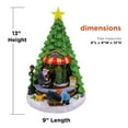 thumbnail image 4 of Alpine Corporation 9" x 13" Light-Up Rotating Christmas Tree Holiday Décor, Green, 4 of 14