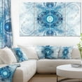 thumbnail image 1 of Light Blue Fractal Pattern - Abstract Wall Art Canvas, 1 of 3