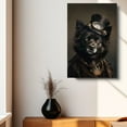 thumbnail image 4 of Norwegian Buhund Dog Canvas Painting Canvas Art Prints Bathroom Artwork for Wall Living Room Bedroom Bathroom Wall Art Framed Art Wall Decor Wood Wall Hanging Art, 4 of 6