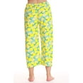 thumbnail image 3 of Just Love 100% Cotton Women's Capri Pajama Pants Sleepwear - Comfortable and Stylish (Blue - Lemons, 2X Plus), 3 of 3