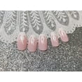 thumbnail image 4 of FloreceBien BABALAL 24 piezas de uñas postizas de ataúd mediano, uñas postizas de llama blanca y rosa, uñas postizas brillantes de bailarina para mujeres y niñas, 4 of 6