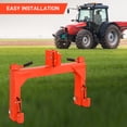 thumbnail image 4 of 3 Point Quick Hitch, 3000 lbs 3-Pt Attachments Adaptation to Category 1 & 2 Tractor with 5 Level Adjustable Bolt (Orange), 4 of 9
