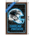 thumbnail image 3 of NFL Carolina Panthers - Neon Helmet 23 Wall Poster, 14.725" x 22.375" Framed, 3 of 5