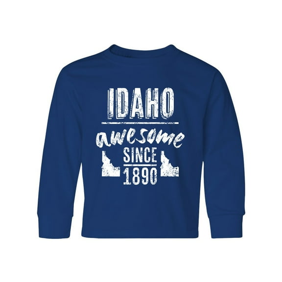 Inktastic Idaho Awesome Since 1890 Long Sleeve Youth T-Shirt