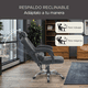 thumbnail image 4 of Silla de oficina vinipiel sin reposapies negro 6.49 pulg X Pross XP-SODVBK, 4 of 7