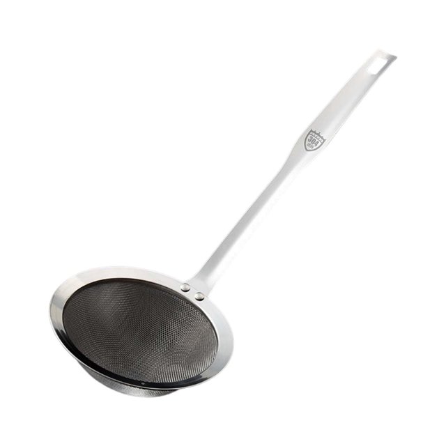 Colador de malla colgante con mango, espumadera de cocina, herramienta de cocina para olla caliente, bolas de masa hervida 12cm