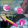 thumbnail image 3 of 2-in-1 Emergency Car Escape Tool - Window Breaker & Seatbelt Cutter, 3-Pack Vehicle Safety Device, Pink, 3 of 6