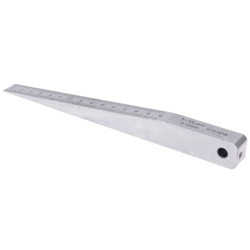 Useful Welding Wedge Feeler Gauge 1-15mm 0.5-10mm 0.4-6mm Taper Gauge Gage Tool