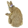 thumbnail image 5 of Northlight 12" Brown Mommy and Baby Bunny Sisal Easter Figure, 5 of 5