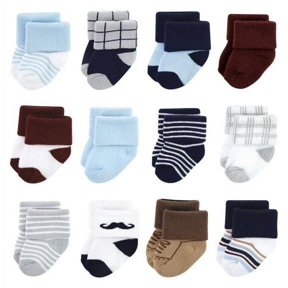 Little Treasure Infant Boy Newborn Socks, Dapper Dude, 0-6 Months