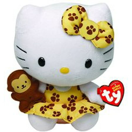 hello kitty small ty beanie baby 6 5 plush toy safari walmart com