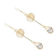 thumbnail image 3 of Pendientes colgantes Yuyangstore vintage de diamantes de imitación de cristal para novias o bodas, 3 of 6