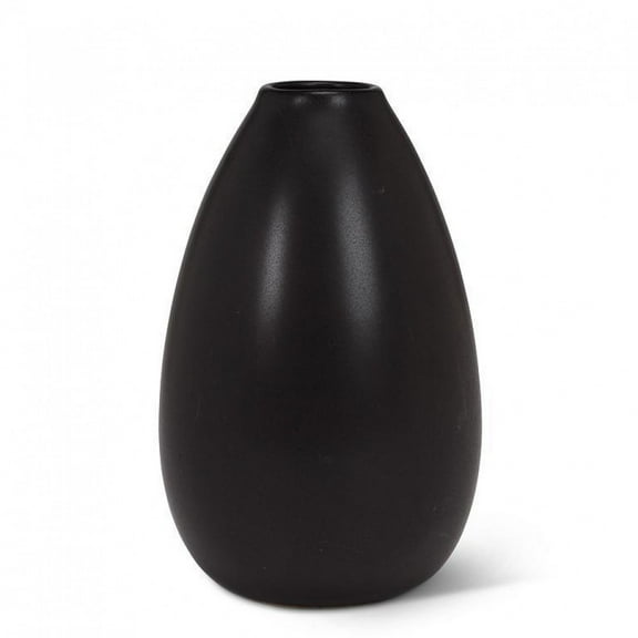 Black Teardrop Bud Vase