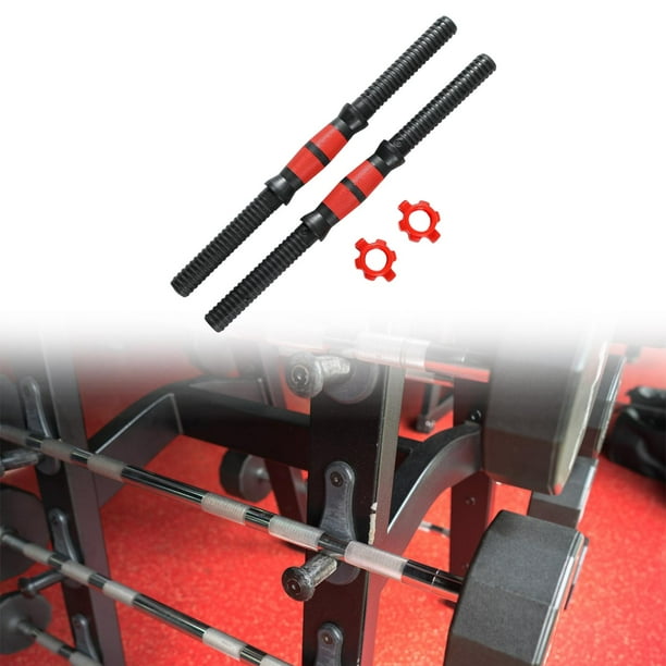 de mancuernas de 2 piezas con 2 tuercas y tubo interior de acero. Juego de pesas con mango para entrenamiento de fuerza y fitness. 40 centímetros