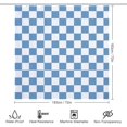 thumbnail image 6 of Checkered Shower Curtain, Blue Shower Curtains for Bathroom, Cute Retro Checkboard Shower Curtain Vintage Aesthetic, Machine Washable Fabric Shower Curtain, 72''''x72'''', 6 of 6