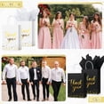 thumbnail image 4 of 12 Pcs Thank You Gift Bags with Tissue Paper Gold Polka Dots Thank You Bags with Handle Party Favor for Wedding Birthday Baby Shower Business Shopping(Black, White), 4 of 4