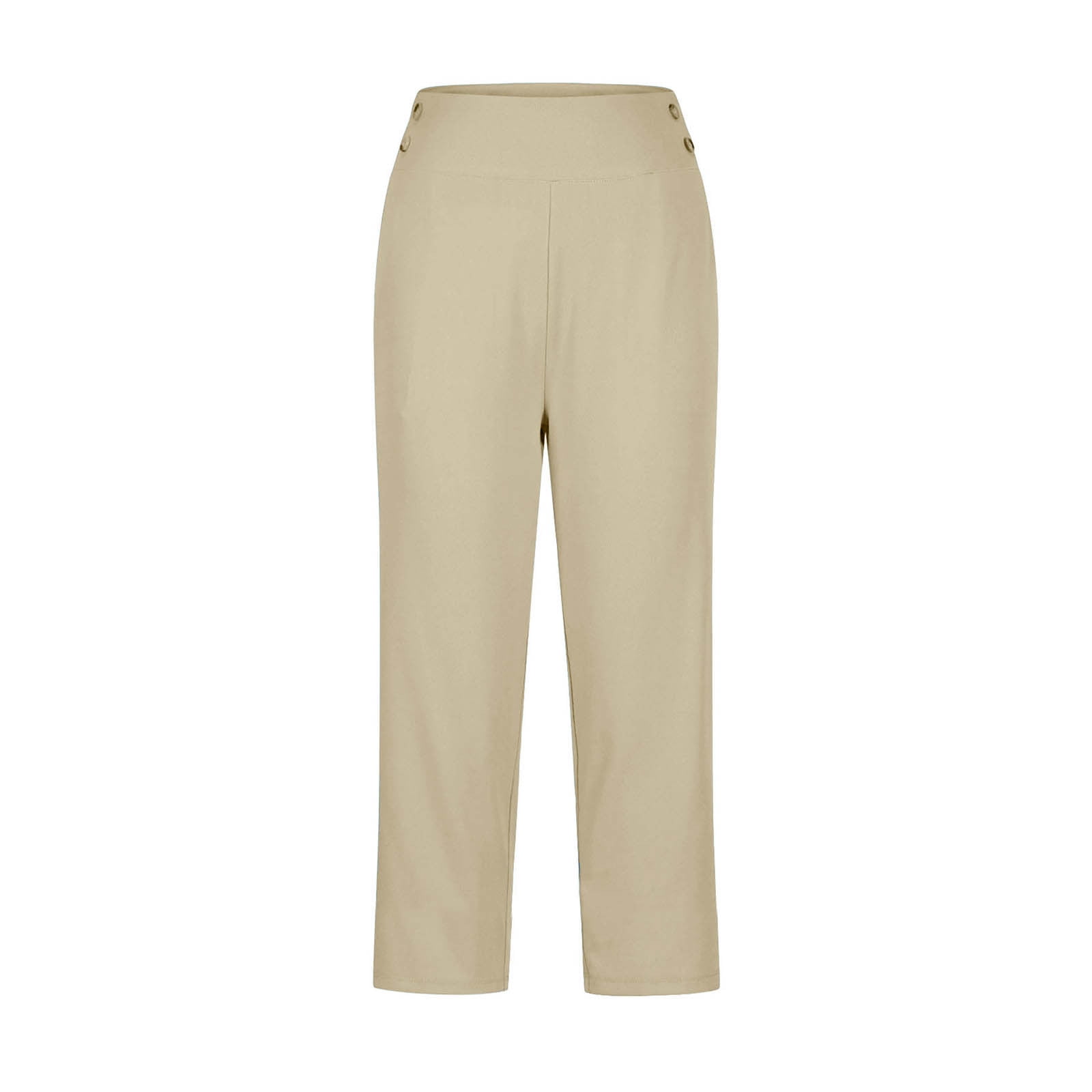 Women's 7/8 Length Pants with Pockets High Waisted Stretch Ankle