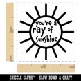thumbnail image 2 of You're a Ray of Sunshine Self-Inking Rubber Stamp Ink Stamper - Green Ink - Small 1 Inch, 2 of 7
