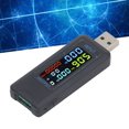 thumbnail image 1 of Probador Multifuncional USB, 0-80 Grados Celsius Prueba De Temperatura Detección Del Cargador Medidor De Potencia De Corriente De Voltaje Rango De 5-36 V Pantalla Digital Para, 1 of 7
