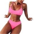 thumbnail image 4 of Conjunto de bikini de dos piezas cómodo con contraste de pecho alto para mujer OAVQHLG3B Store  lin121212, 4 of 4