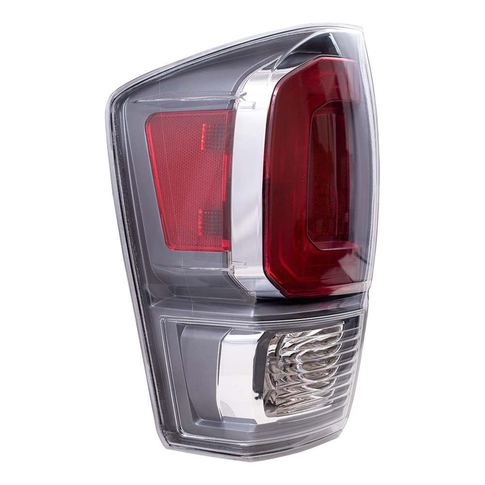 Brock Aftermarket Replacement Driver Left Combination Tail Light Assembly  Without Black Bezel Compatible With 2020-2021 Toyota Tacoma TRD 