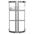 thumbnail image 6 of Butler Specialty Company Clarence Faux Leather 28" Barstool - Nickel Plated, 6 of 6