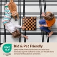 thumbnail image 4 of Design&I 3'x5' Ultra Soft Throw Mat, Plaid Windowpane Grid Vintage Farmhouse Fall Checkered Doormat Playful None Fluffy Washable Easy Care Indoor rug for Bedside Hallway, 4 of 7