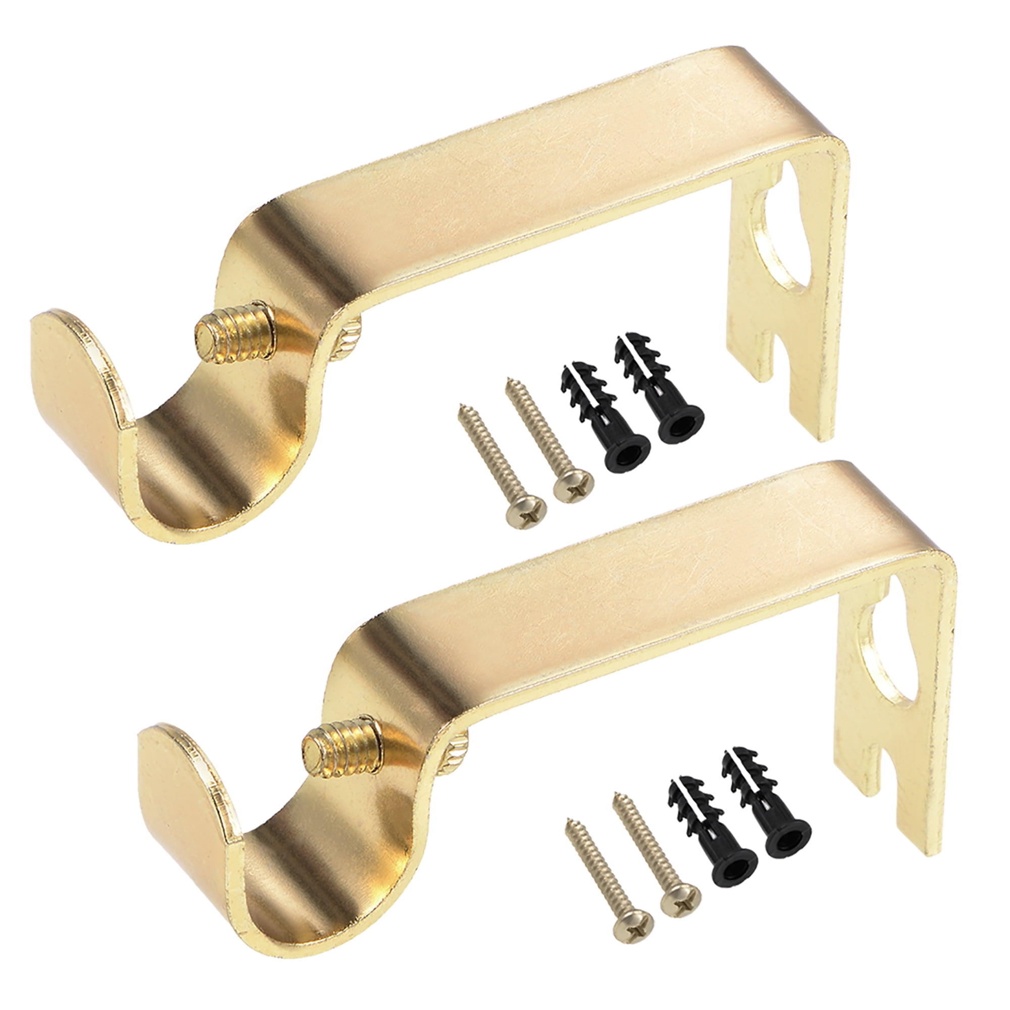 Curtain Rod Bracket, Iron Single Holder Support for 16mm Drapery Rod