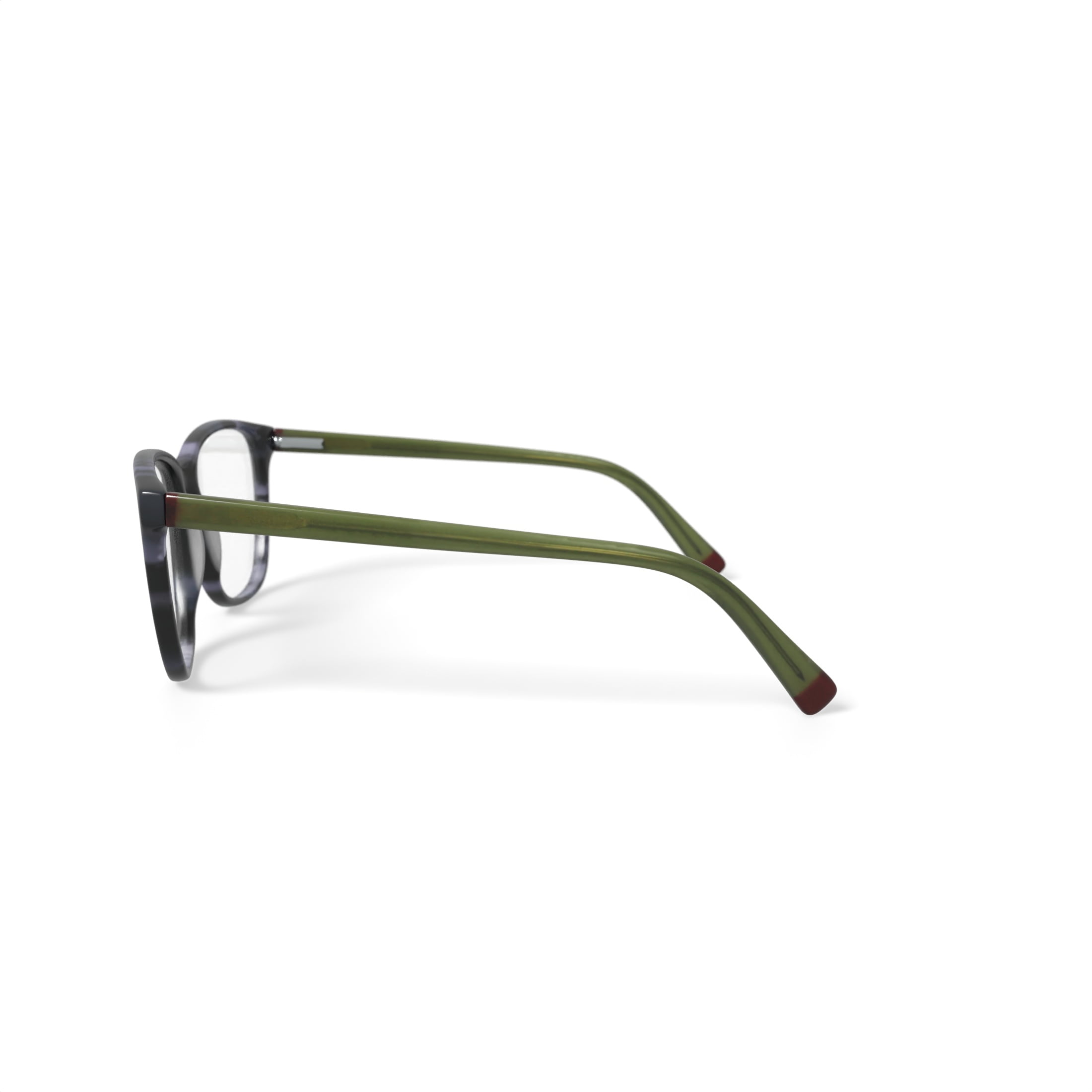 Christian Siriano Women's Amber Square Prescription Eyeglasses with Case, Grey Tortoise