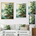 thumbnail image 4 of Designart "Tranquil Palms By The Beachside I" Palms & Palm Trees Floater Framed Canvas Prints, 4 of 5