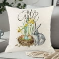 thumbnail image 4 of Easter Decorations flax Eggs Home Party Easter Pillowcase Cushion Case Pillow Cover Rabbit Bunny 7, 4 of 6