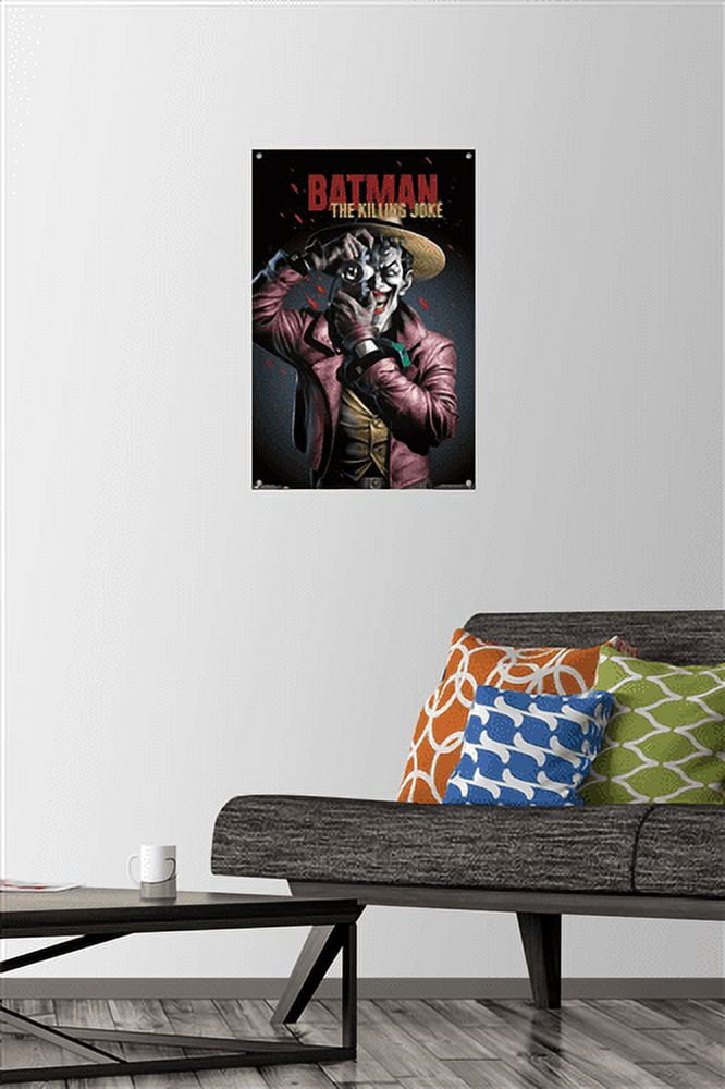 DC Comics Movie - The Killing Joke - Key Art Wall Poster with Push Pins, 14.725" x 22.375"