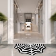thumbnail image 3 of Kmbangi Halloween Gothic Rug Spider Web Indoor Mat Home Decor Pumpkin Door Mat Bat Rug Ghost Floor Mat Doormat for Bathroom Bedroom, 3 of 9